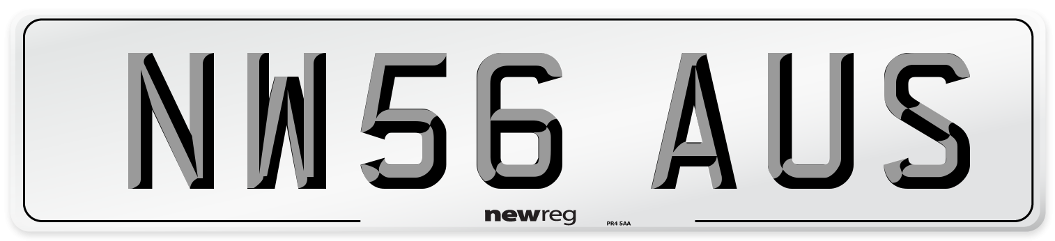NW56 AUS Number Plate from New Reg